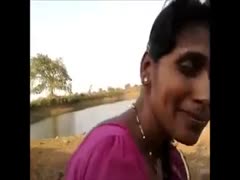 In a traditional pink sari, an amateur Indian darling swallowed her man's rock-hard schlong.